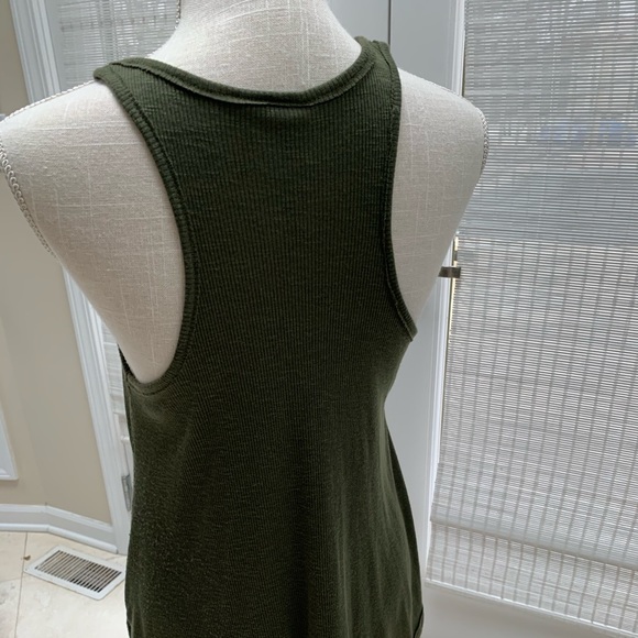 Free People Army Green Tank | Size Medium - Picture 2 of 3